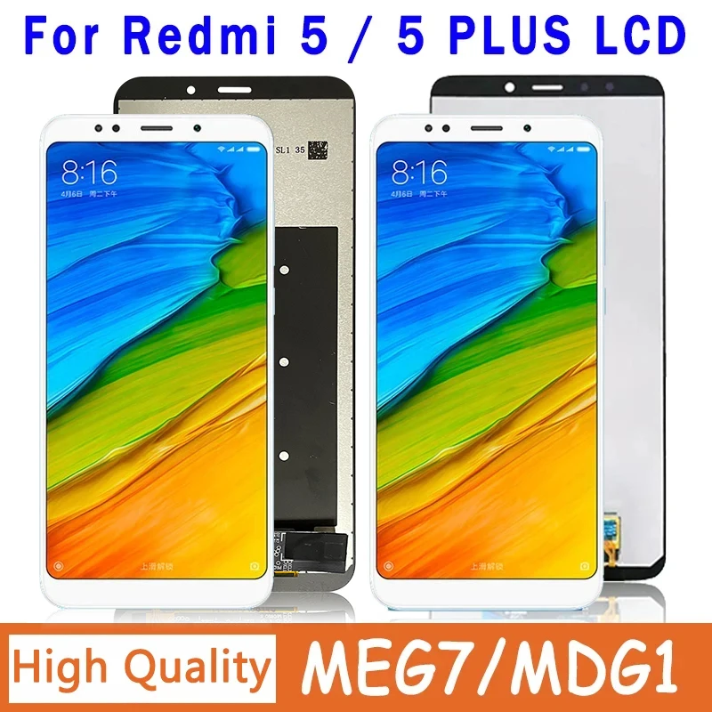 

Original for Xiaomi Redmi 5 Plus 5Plus MEG7, MEI7 LCD Display Touch Screen Digitizer for Redmi 5 Redmi5 MDG1, MDI1 Replacement