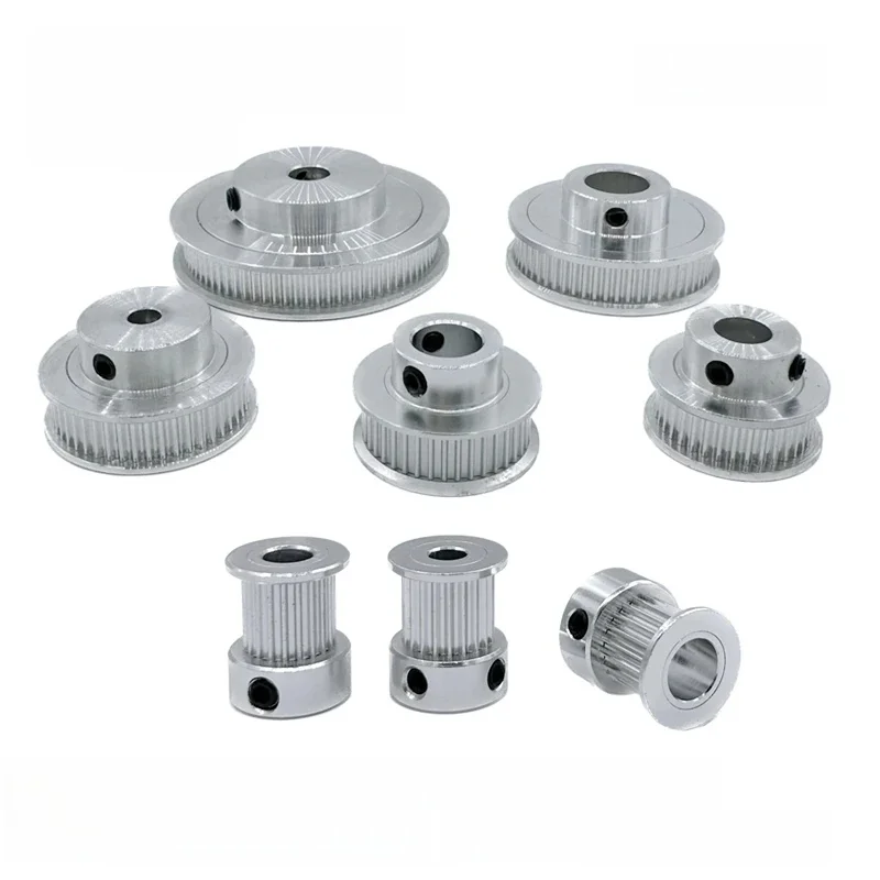 2GT Koło pasowe rozrządu 16T 20T 30T 32T 36T 40T 48T 60T 80Teeth Otwór 5/6/8/10/12mm Szerokość paska 6/10mm Drukarka 3D GT2 Koło pasowe rozrządu — 2
