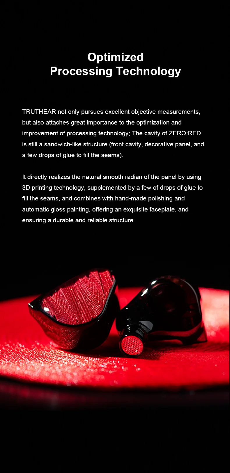 TRUTHEAR X Crinacle ZERO:RED Dual Dynamic Drivers In-Ear-Kopfhörer mit 0,78 2-Pin-Kabel – Detail 9