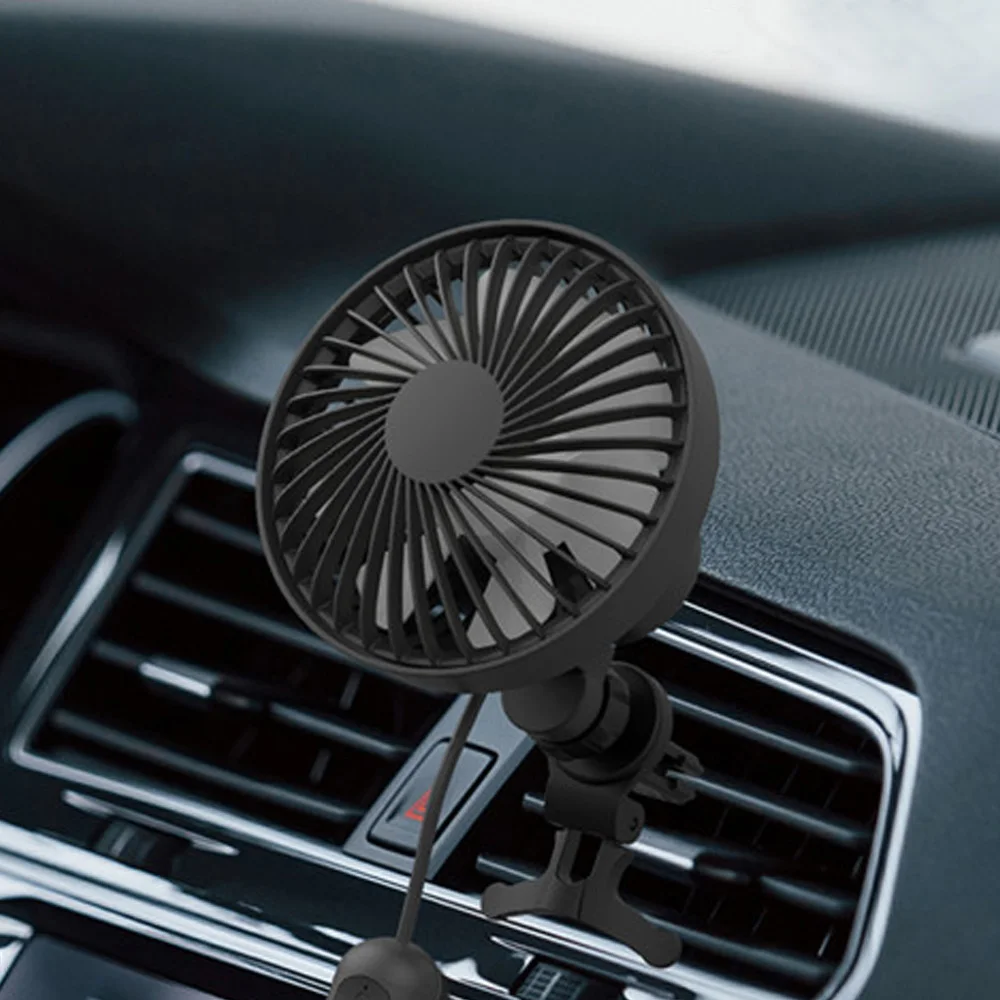 [Same-day delivery] Car auto-rotating cool fan ACF30 with Maple LED mood light