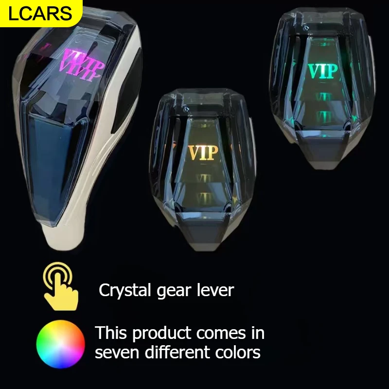 

Lcars-Crystal Shift Lever New Car Accessories Can Change Multiple Colors Suitable for Most Car Models Car Interior Products