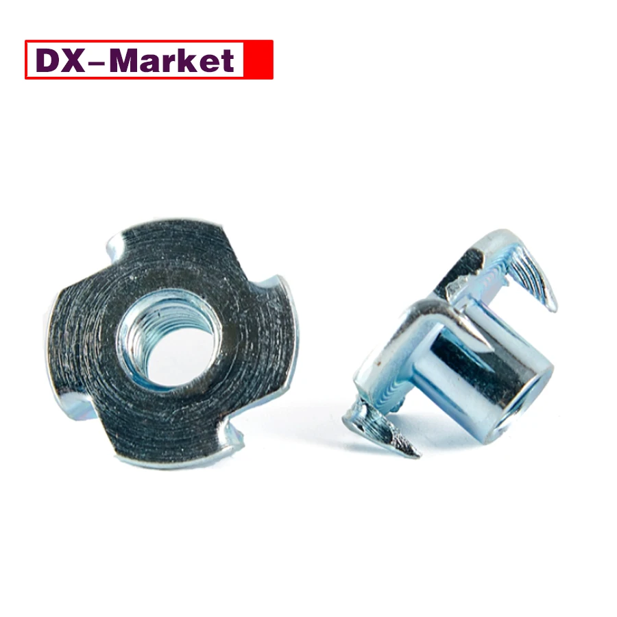 3/8-16สี่ Claw Lock T Nut ,UNC ใส่ไม้ผู้ผลิต,B024