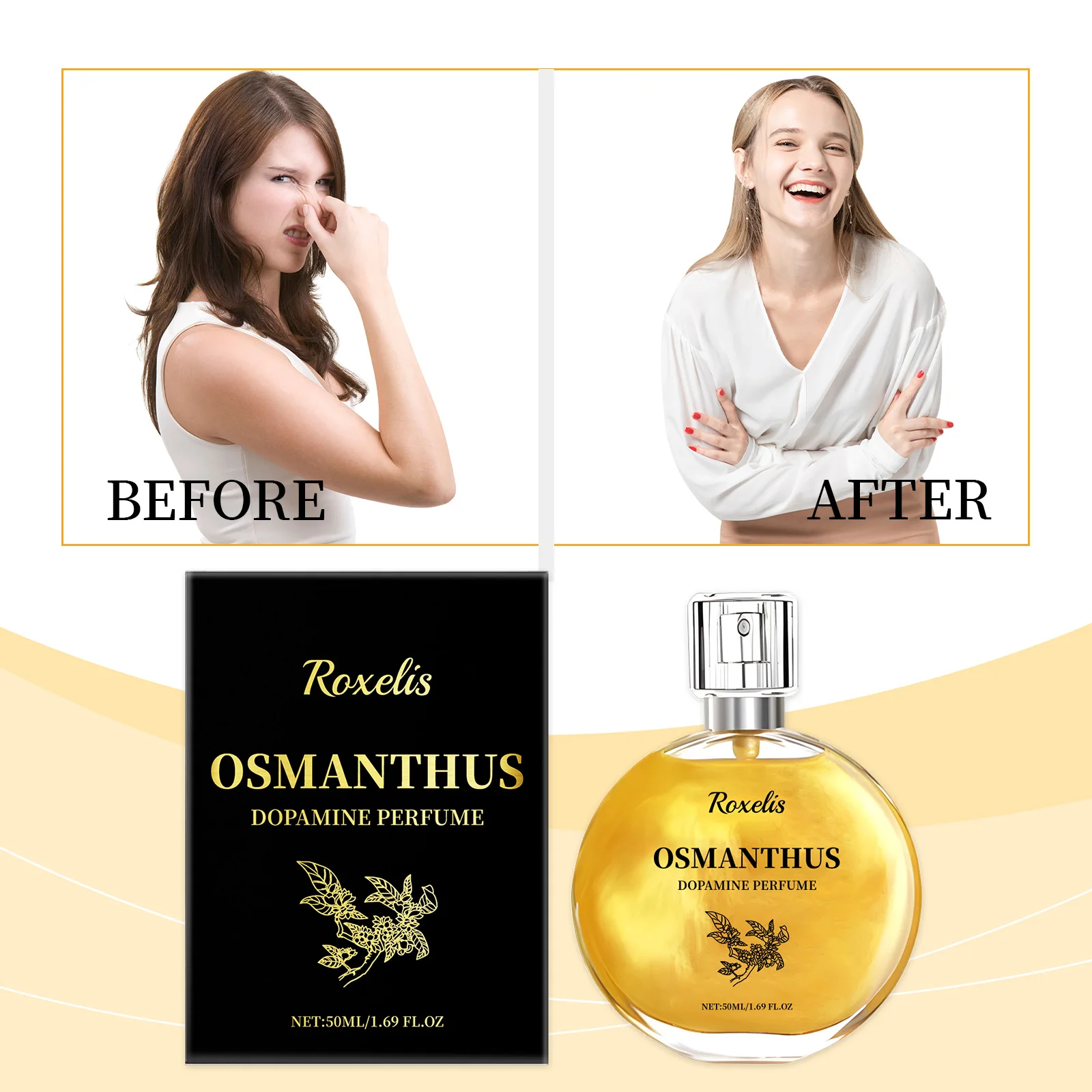 ROXELIS Osmanthus Perfume OSMANTHUS Eau de Parfum Pure Osmanthus Extracto para Restaurar el Sabor Osmanthus 1.7 fl oz