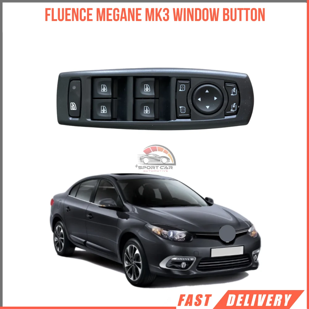 

WINDOW OPEN BUTTON LEFT WINDOW SWITCH FOR RENAULT FLUENCE MEGANE MK3 III WITH 13 PIN CASE OEM 254000006R 809610016R HIGH QUALITY