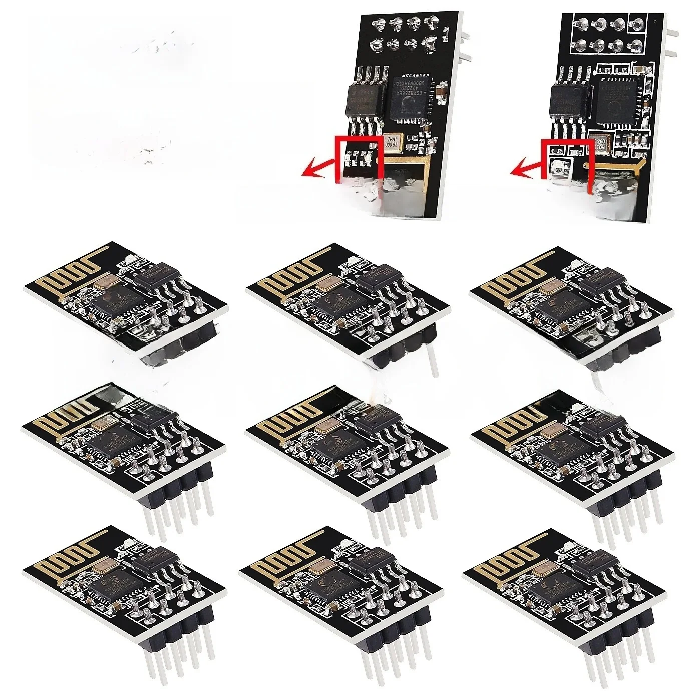 5/10 sztuk ESP01/ESP-01S Adapter programatora szeregowy szybki ESP8266 CH340G USB do ESP8266 szeregowy bezprzewodowy Wifi płyta rozwojowa — zdjęcie 2
