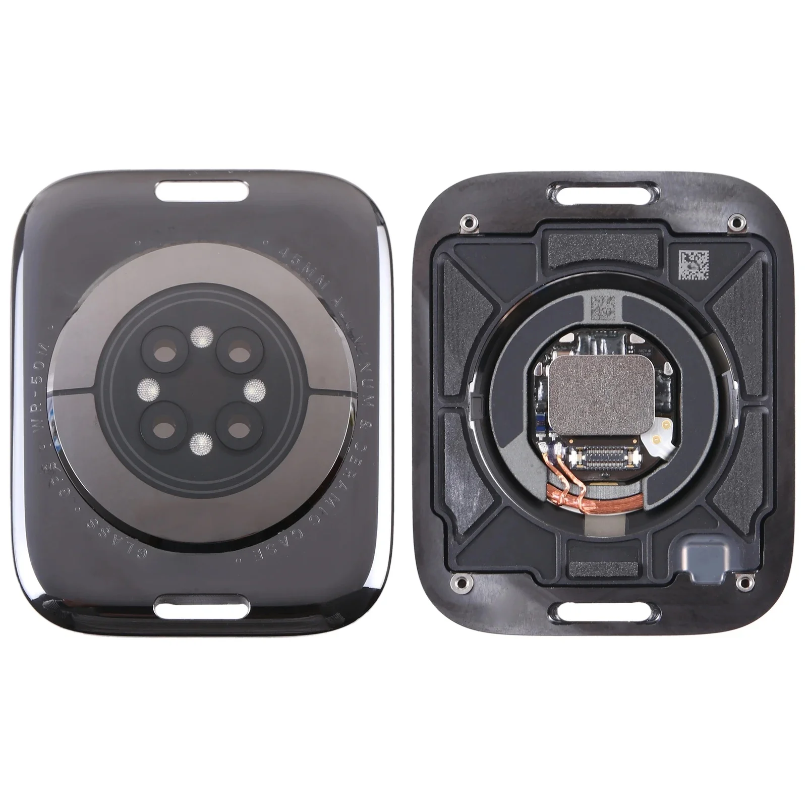 Glass Back Cover for Apple Watch Series 8 45mm GPS with Charging Module Watch Rear Housing Case Replacement