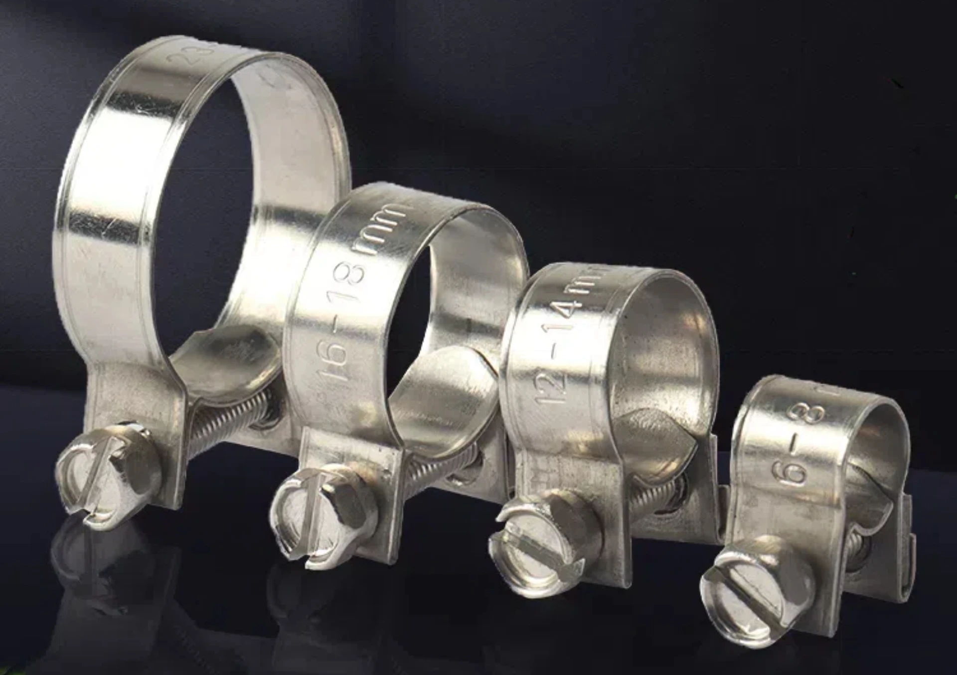 

10 шт. мини-зажимы для шлангов из нержавеющей стали 304, мини-зажимы для шлангов для использования на топливе, бензине, масляной магистрали, газовых полиэтиленовых трубах