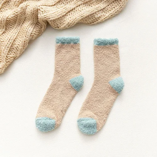 파스텔 임산부 수족냉증 따듯한 여성 수면 양말 
