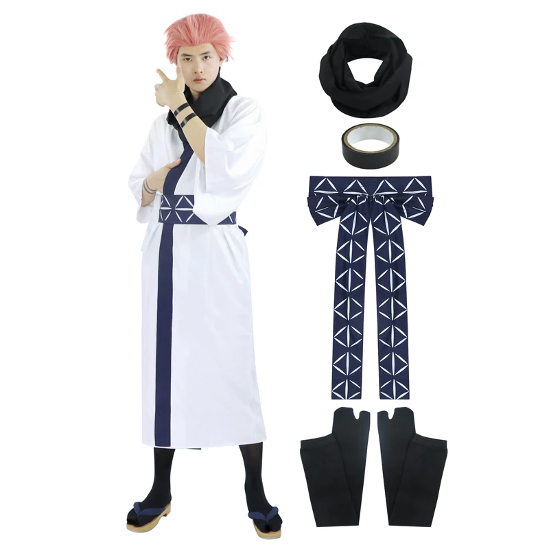 DAZCOS Top Quality Ryomen Sukuna przebranie na karnawał Kimono strój dla dorosłych mężczyzn kobiety stroje japońskie Kimono Hanfu Halloween