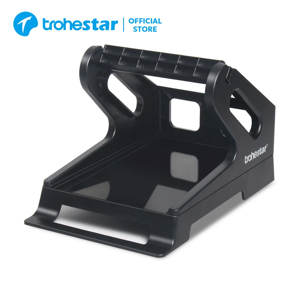 

Trohestar Thermal Label Holder for Rolls and Fanfold Labels Work with Desktop Label Printer (Black)