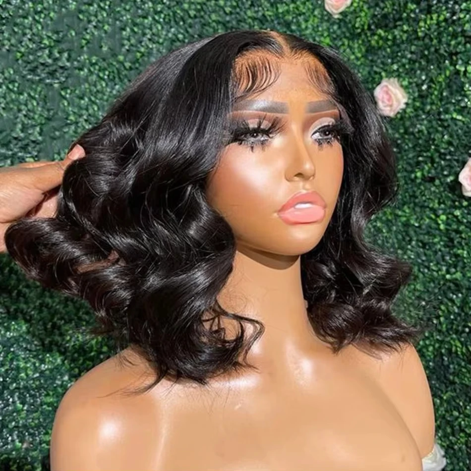 

Короткие парики-боб с эффектом Body Wave, плотность 200%