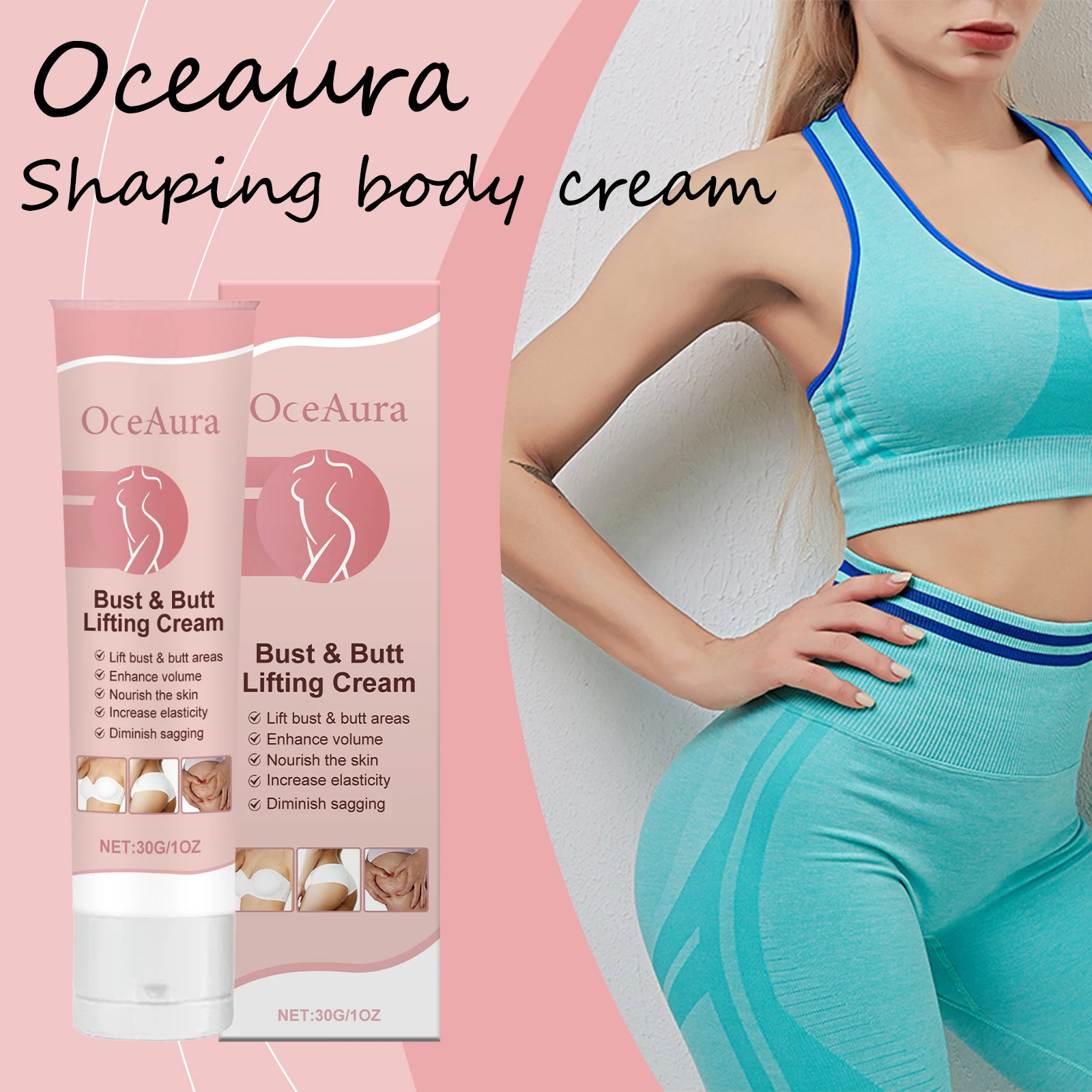 

Oceaura Nourishing Body Cream Breast and Butt Care Firming Lifting Smoothing Skin Non-sticky Shaping Body Moisturizing Cream