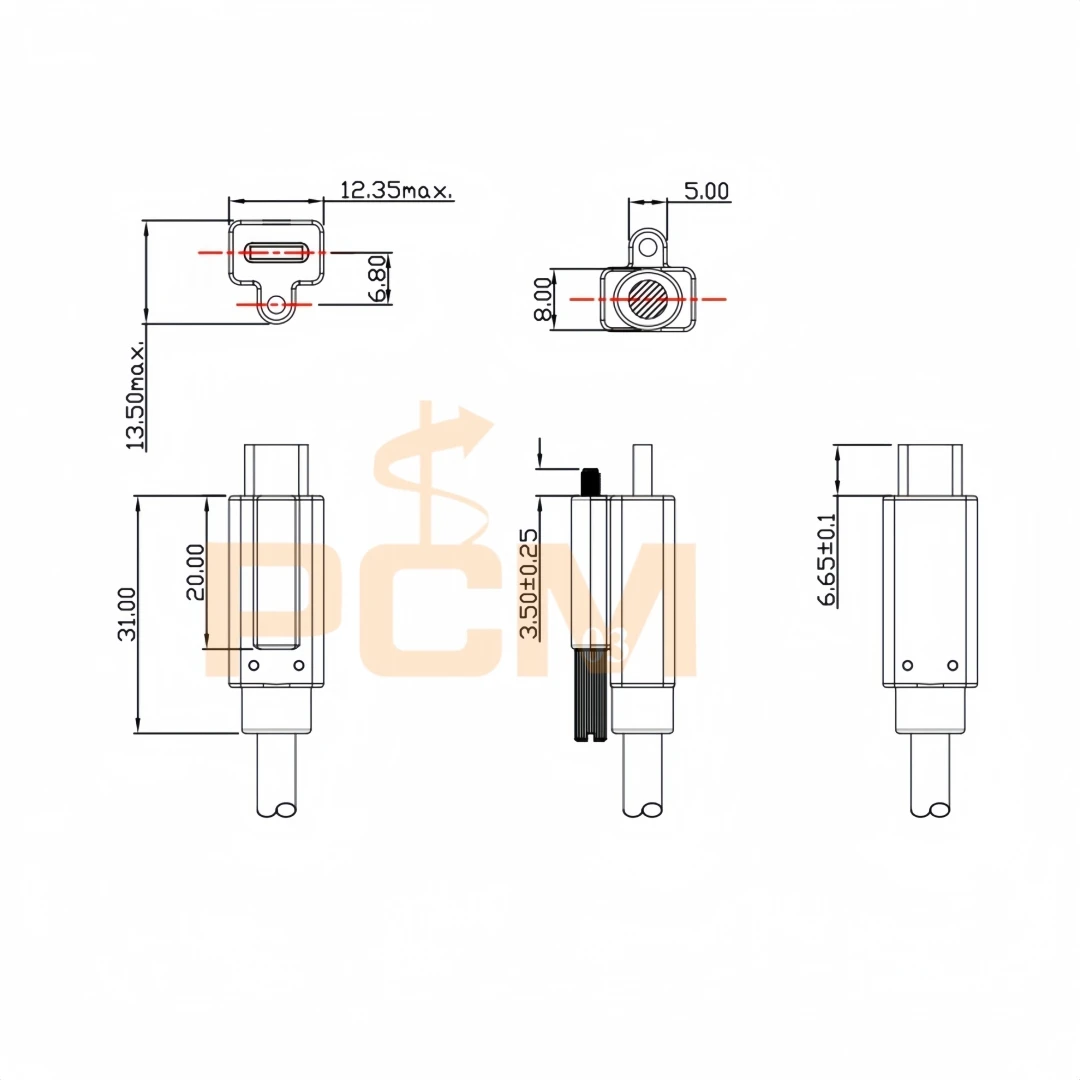 USB 3.2 Gen 1 Single Screw Lock Type-A to C Cable 5GB 5Gbps Data 3A Power Panel mount locking connector for industrial camera