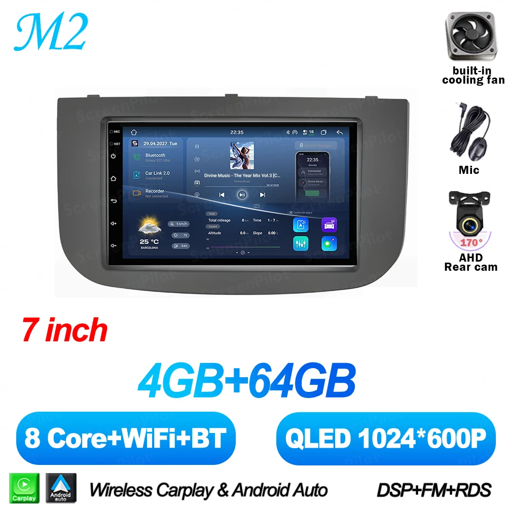 Android 16 Voor MITSUBISHI COLT Z30Z30GZ3BZ3V 2007-2012 Auto Radio 2 din Multimedia Video Player Carplay Bluetooth 8 Core 5G RDS