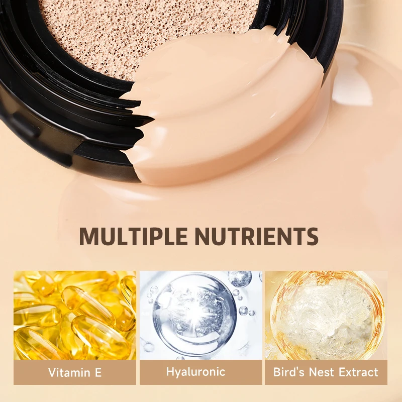 2-In-1 Air Cushion Bb Cream และคอนซีลเลอร์ Palette,แต่งหน้าติดทนนาน,กันน้ําและกันเหงื่อ,ปกปิดสิว,วิตามินอี