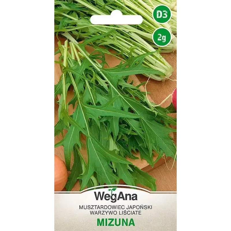 Semillas de Mizuna para verduras, bote de mostaza, 2G