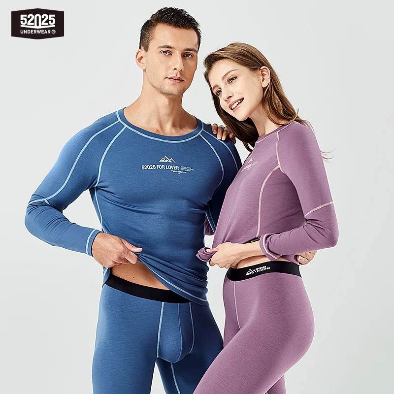 52025 Warm Outdoors Thermal Underwear for Men & Women Thermal Set Dralon Fiber Soft Fleece Thumbhole Sleeves Sporty Long Johns