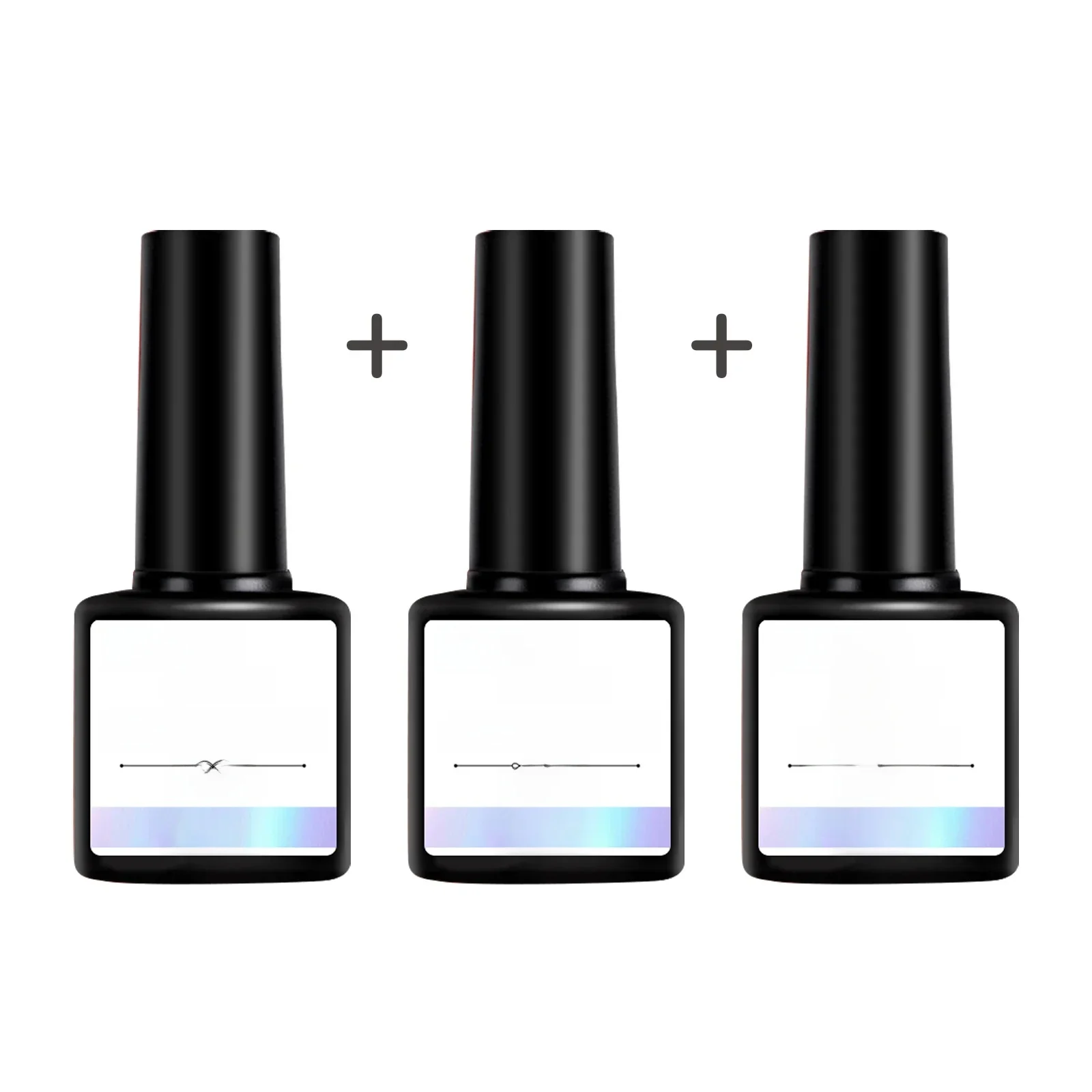 1 Stück/2 Stück/3 Stück 8 ml funktionelles Gel-Nagelkunst-Set mit Grundlack und Diamant-Top-Mantel, mattes Oberteil, Soak Off für Nail Art Design Tool