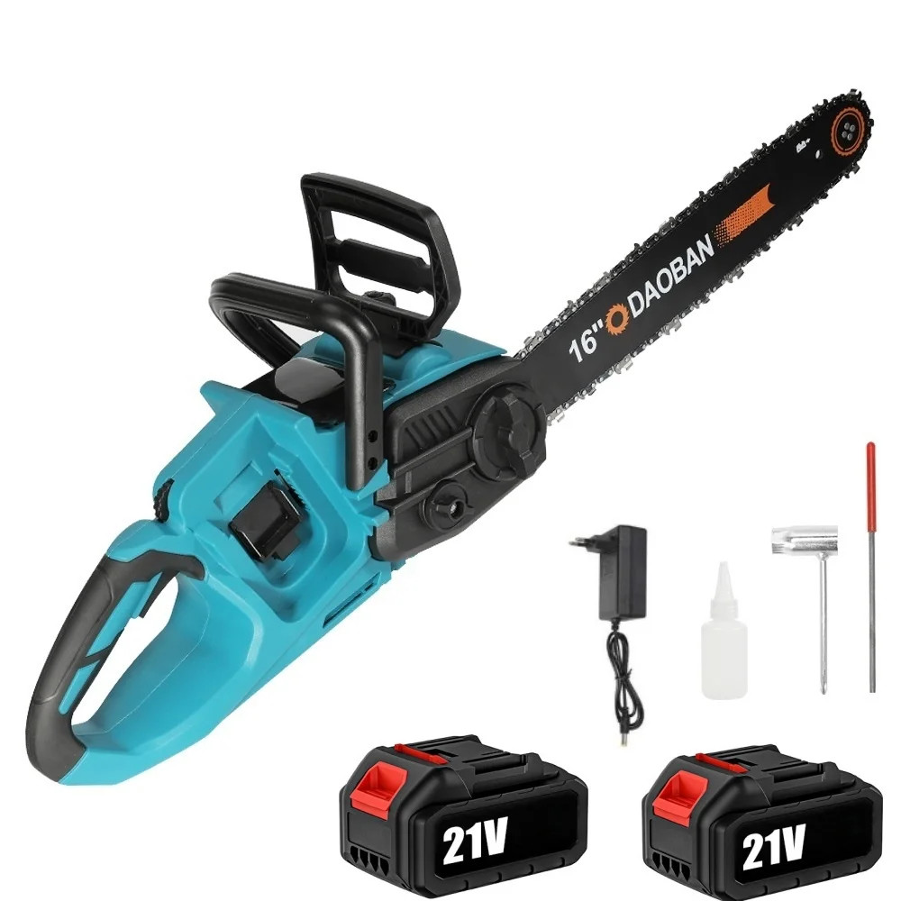 Bürstenlose 16-Zoll-Elektrokettensäge für Makita-Akku, 3500W Kabelloses Holzschneidewerkzeug, Garten-Astschneider