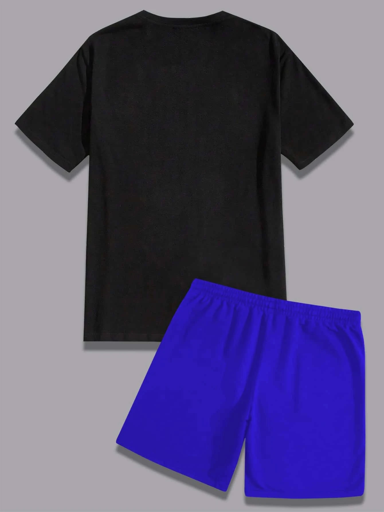 Summer Men Sportswear Striped Letter Short-Sleeve T-Shirt Set Two-Piece Outdoor Travel Apparel Relaxed-Fit Shorts Training Wear view 6