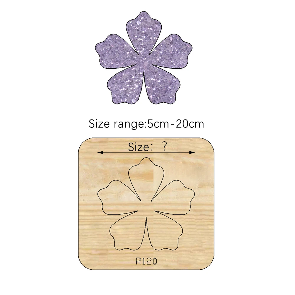 Flowers Wooden Cutting Dies Scrapbooking DECOR HOME DIY Suitable for Market Universal Cutting Machine /R120