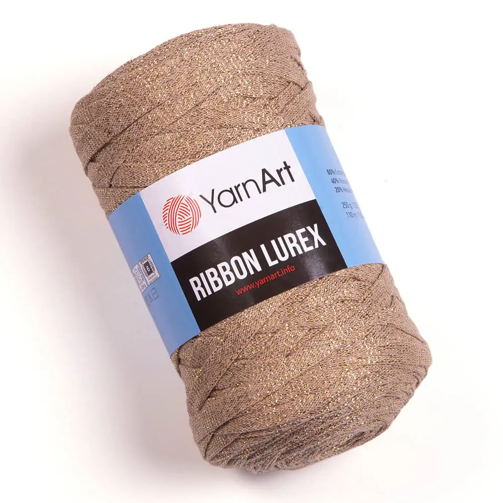 YarnArt Ribbon Lurex Cotton Hand Knitting Yarn - Basket - Mat - Cover - Cushion Cover - Bag - 110 meters (250gr)-