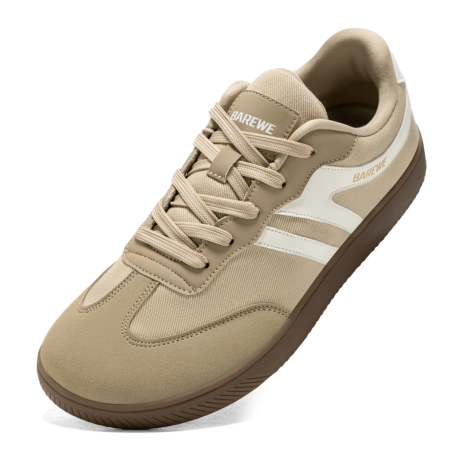 

BAREWE Wide Toe Sneakers Unisex Walking Shoes Lace Up fabric Non Slip Casual Sneaker