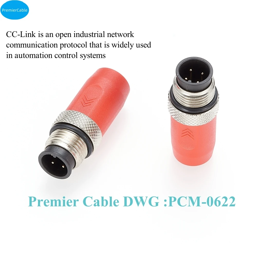 Resistencia de terminación de CC A prueba de agua IP67, interfaz de Sensor de actuador de enlace CC, Industrial, Circular, codificada, M12, 4 pines, hembra, macho