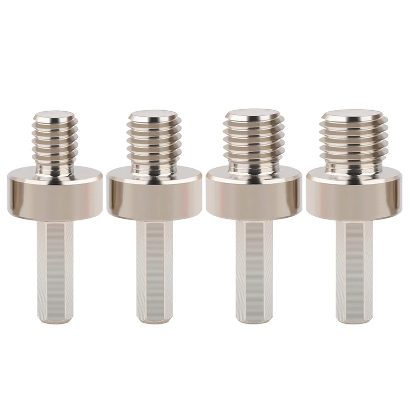 5/8-11" M10 M14 M16 Gewinde auf 3/8'' Sechskant galvanisierter Dorn-Adapter für Diamant-Kernbohrer, geeignet für elektrische Bohrmaschinen. – Detail 2