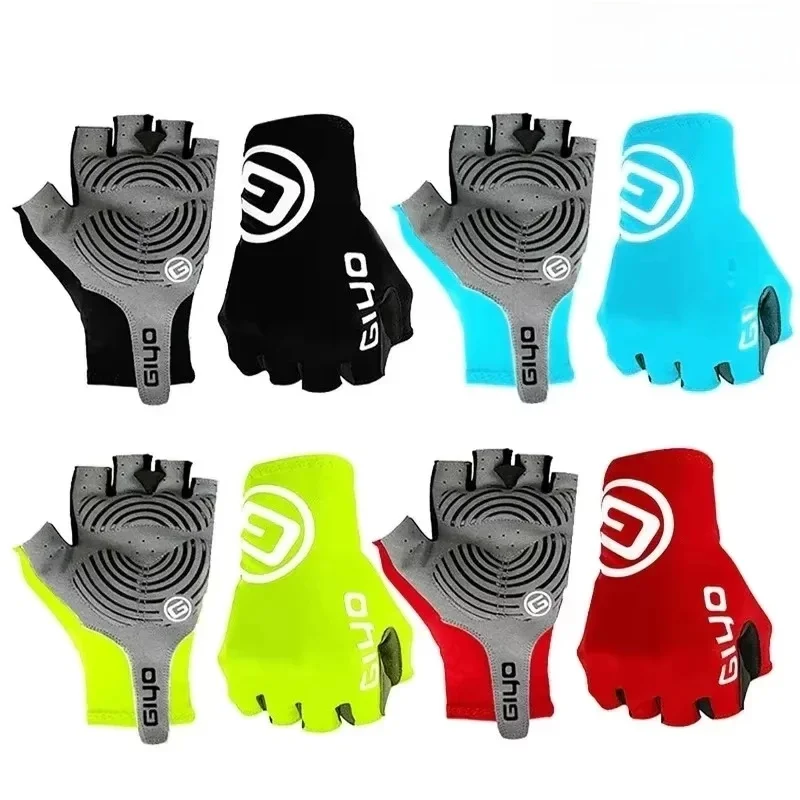 AliExpress NONE Giyo Half-finger Gloves Anti-slip Bicycle Mitten Fabric Men's Cycling Fingerless Gloves MTB Road Bike Summer Short Gloves