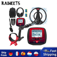 Kaiweets Explorer X I Metal Detector 6 Detection Modes Lcd Screen Adjustable Long Stem Ip68 Waterproof Coil