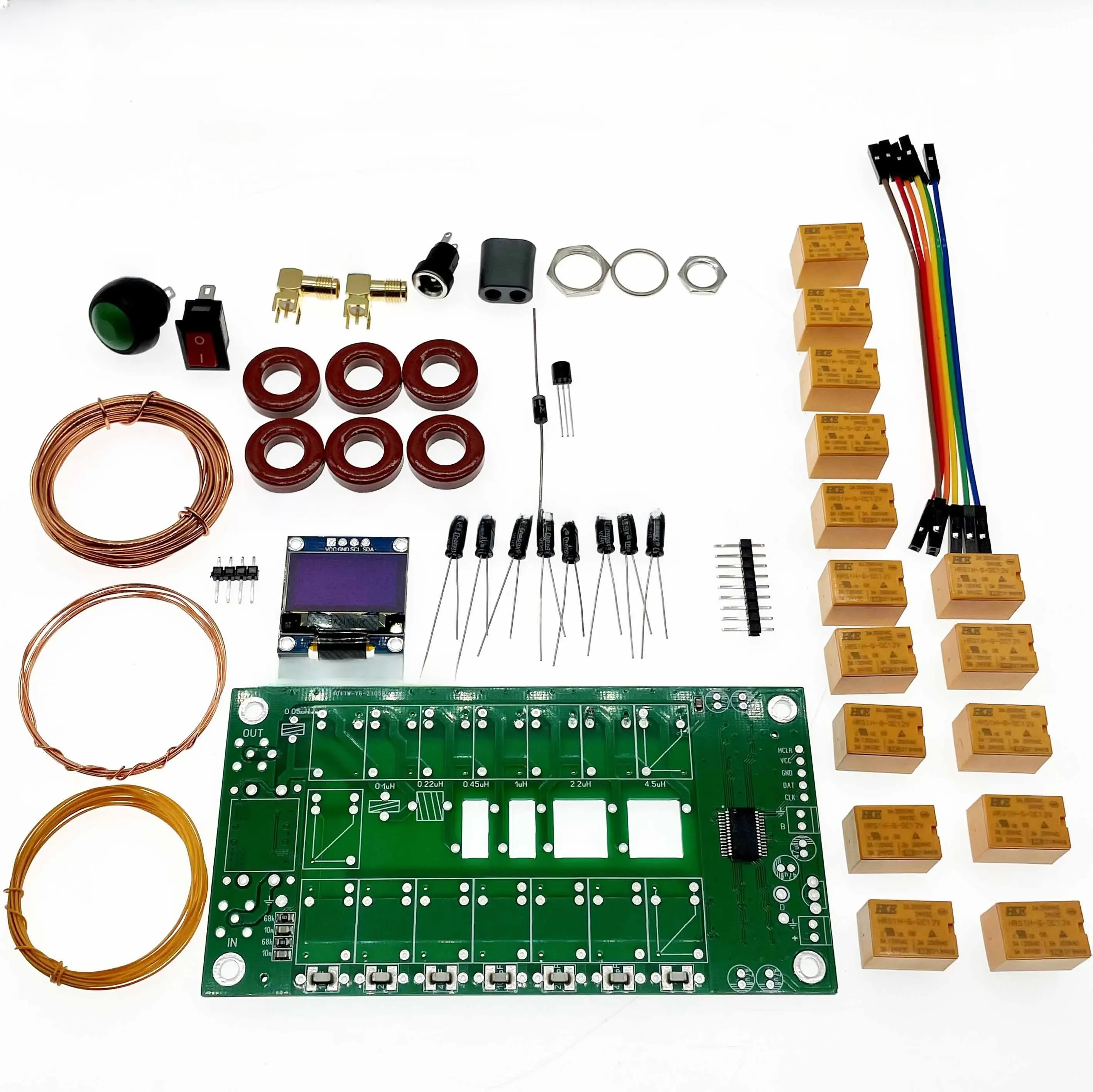 ATU-100 ATU100 1,8-50 MHz Zestawy do samodzielnego montażu Automatyczny tuner antenowy firmy N7DDC 7x7 Programowany oprogramowaniem / SMT / Lutowane chipy / + OLED — zdjęcie produktu 6