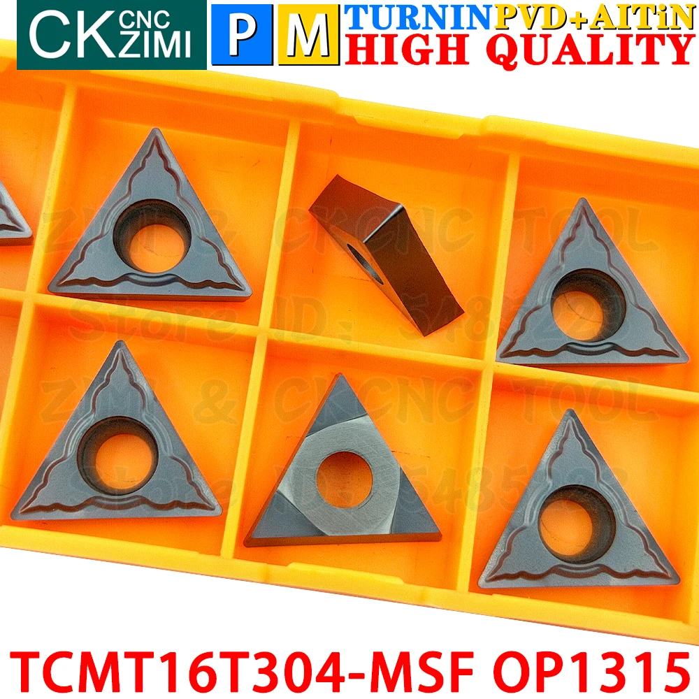 TCMT16T304-MSF OP1315 TCMT 16T304 MSF OP1315 Carbide Inserts External Turning Inserts Tools CNC metal lathe tools cutting tools