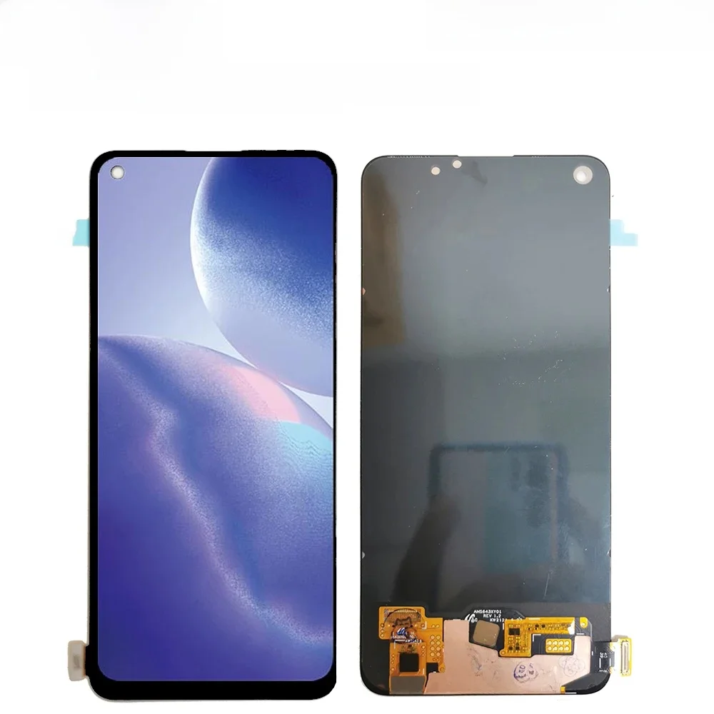 6.43 "ekran AMOLED dla Oppo Reno5 Z CPH2211 wyświetlacz LCD Panel dotykowy Digitizer z montażem ramki dla Oppo Reno5Z — zdjęcie 2