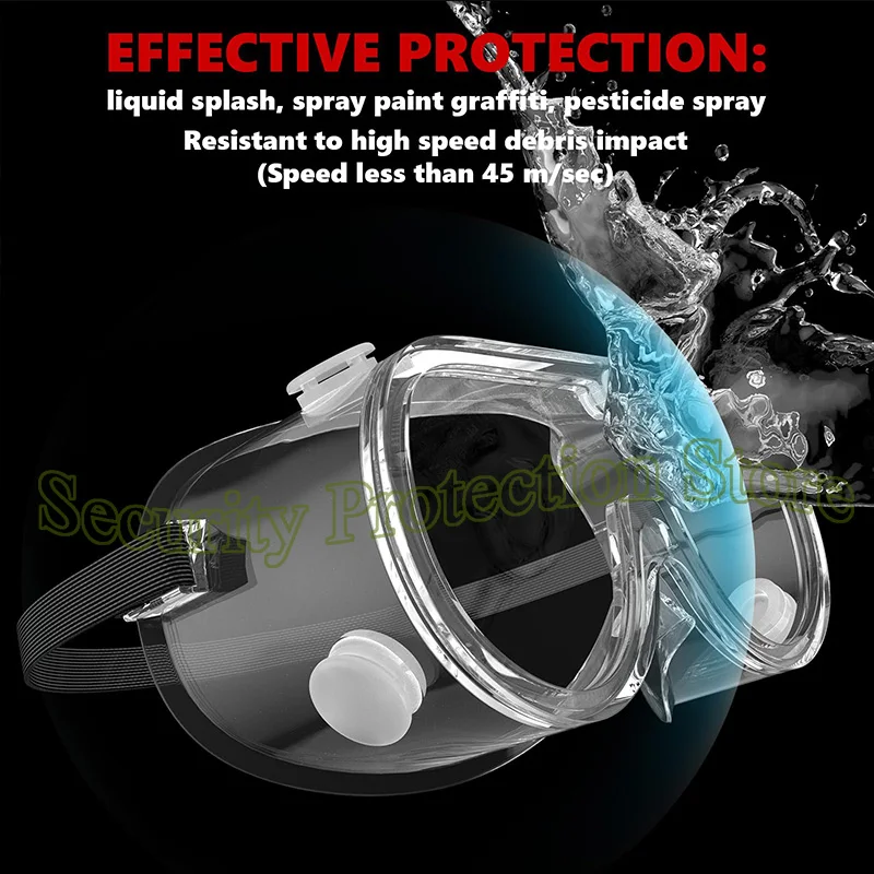 1621 Glasses Goggle Anti-Impact PC Chemical Splash ANSI Z87 Standard Safety Personal Protection UV Protective Factory