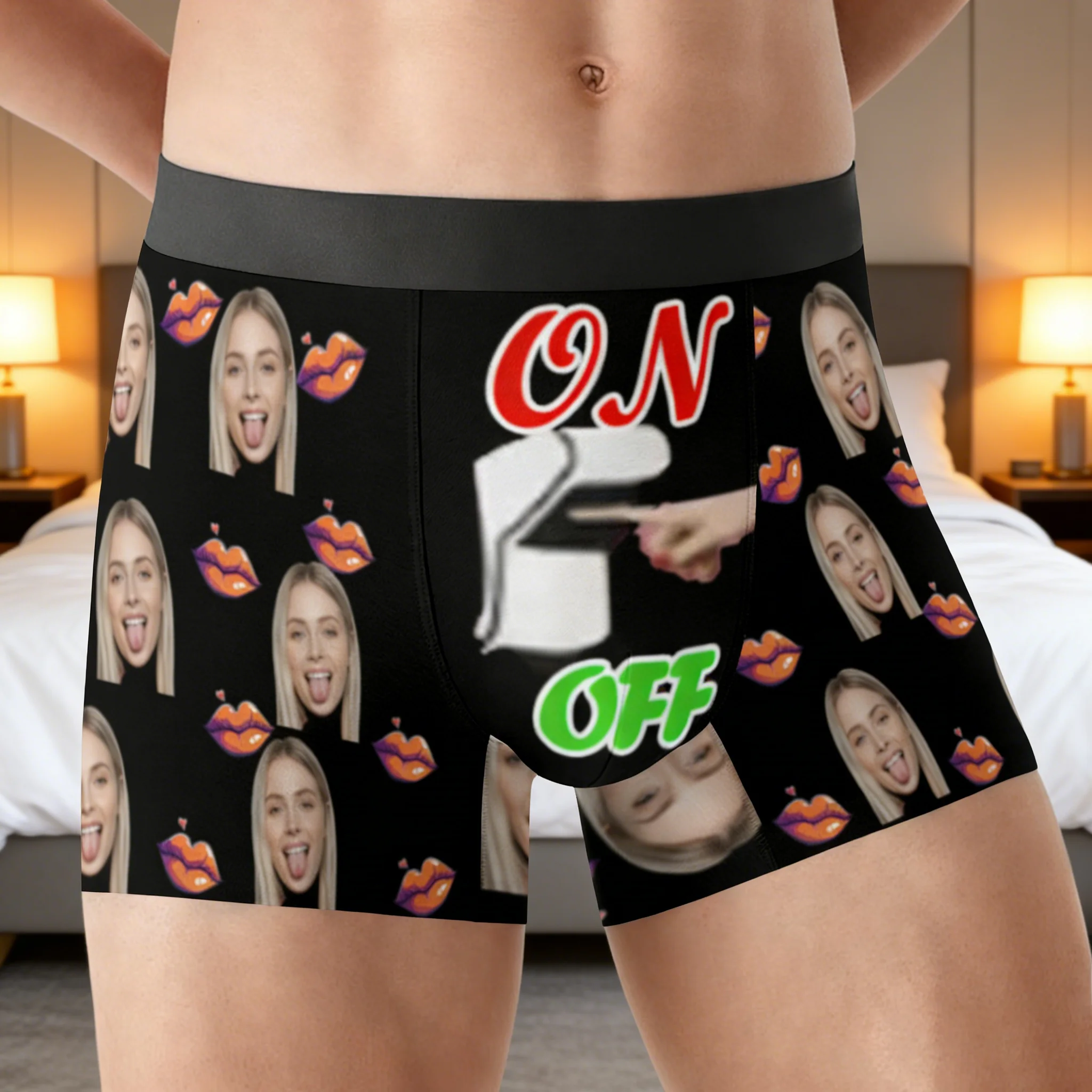 กางเกงบ็อกเซอร์ลายหน้าแบบส่วนตัว, ชุดชั้นในลายภาพถ่ายสั่งทำพิเศษ, ของขวัญวันครบรอบสำหรับเขา