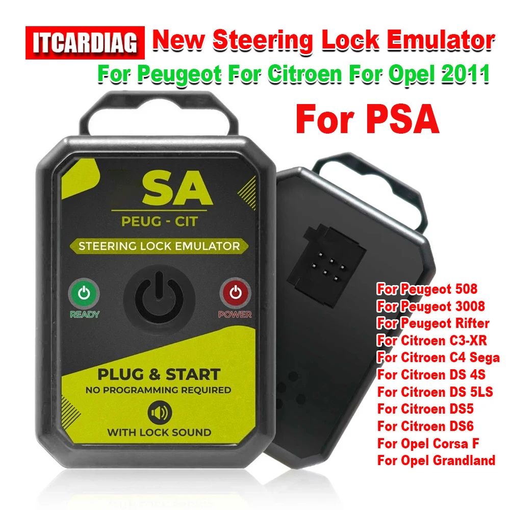 لمحاكي قفل التوجيه PSA لبيجو لسيتروين لأوبل 2011 وما فوق مع قفل الصوت لا حاجة للبرمجة #1