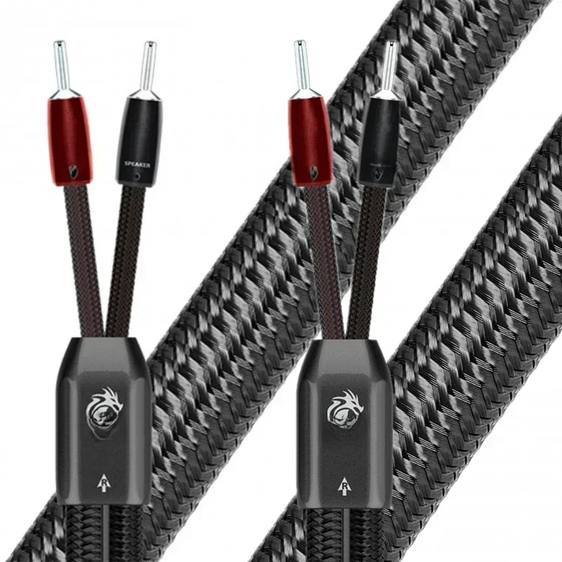 Drachen Full-Range-Lautsprecher Kabel Bass & Null Speakon Solide PSS Silber Biwire HiFi Audio
