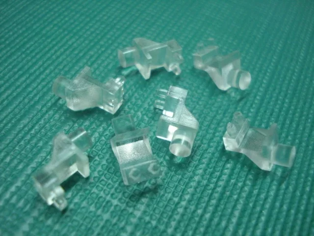 100 szt. Przezroczysty kolor 2.54MM-7.62MM rura świetlna do 3MM pod kątem prostym dioda Led świetlówka LED abażur zastępuje SLP3 — zdjęcie 2