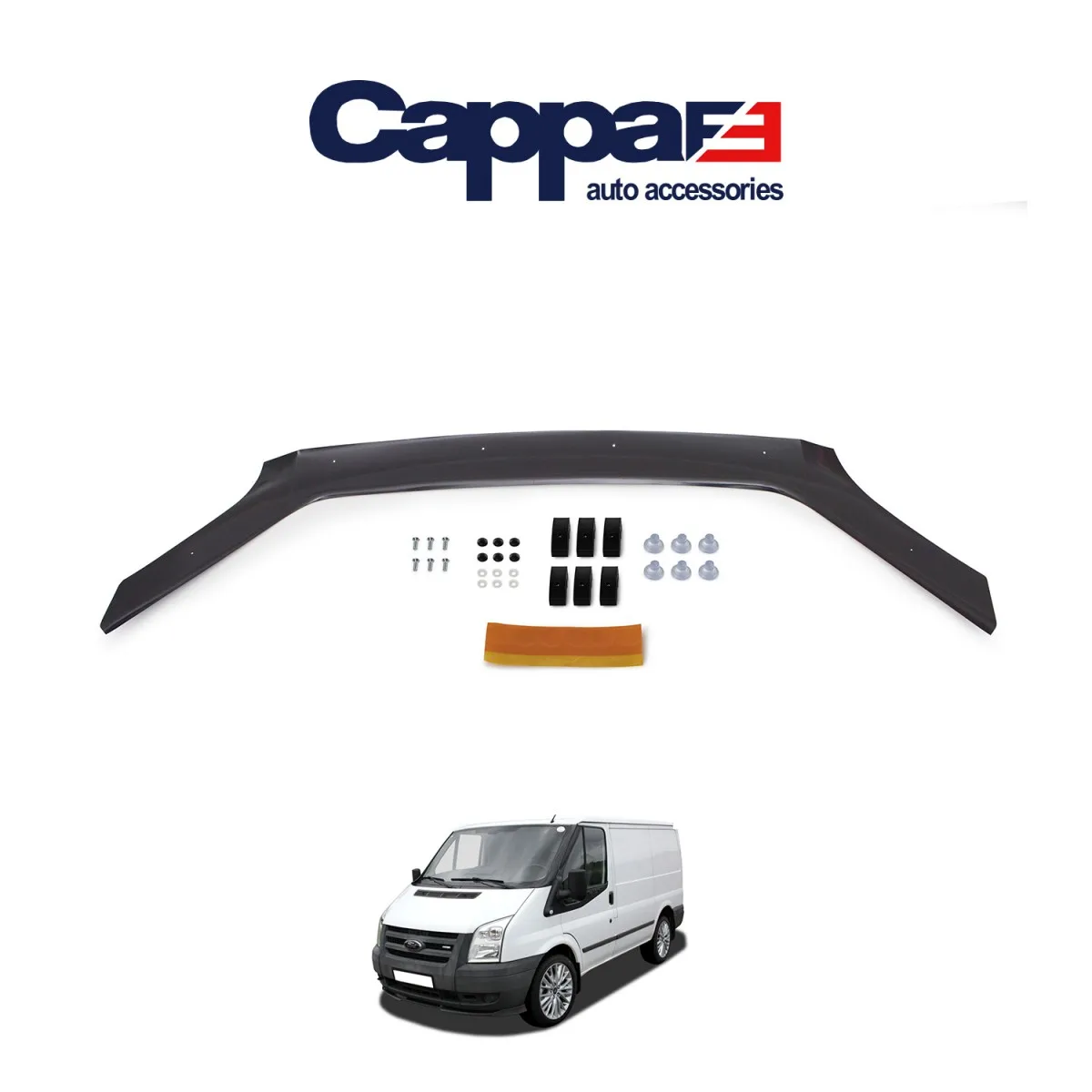 For  Ford Transit Front Hood Protector Windshield Between 2006-2013 - Body Kit Diffuser Bumper Flap Ornament Accessory Auto Wing