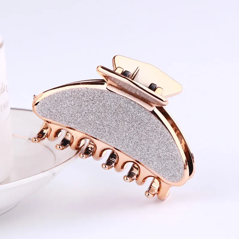 Nowa moda lśniące dziewczyny spinki krab klamra do włosów zacisk kobiety Barrettes peeling do włosów spinki akcesoria do włosów nakrycia głowy — zdjęcie 2