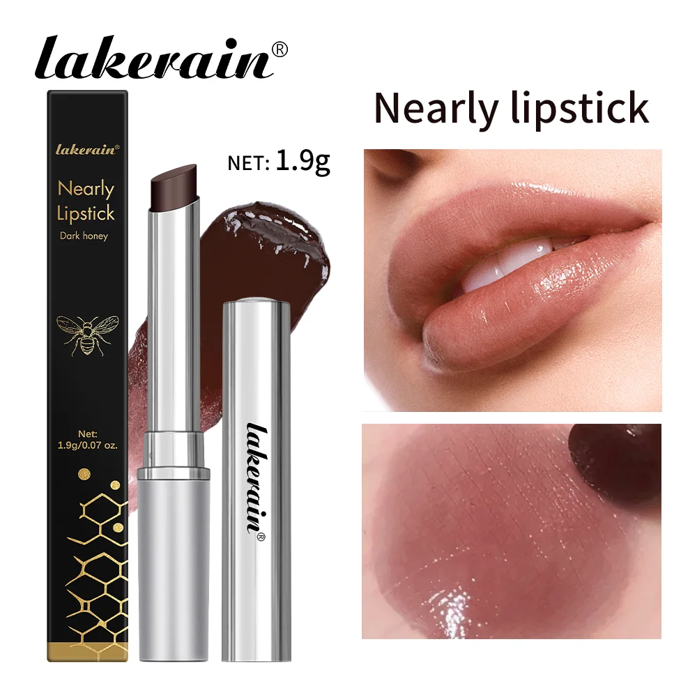 Lakerain-pintalabios de miel negro, hidratante de larga duración, maquillaje de labios Natural, brillo de labios, cosméticos para labios