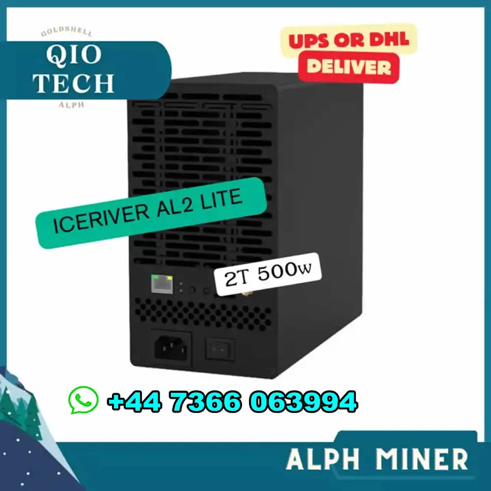 RR 100% AUTHENTIC IceRiver AL2 Lite 2Th/s 500W Alephium Miner ALPH Mining Asic Crypto Miner Blake3