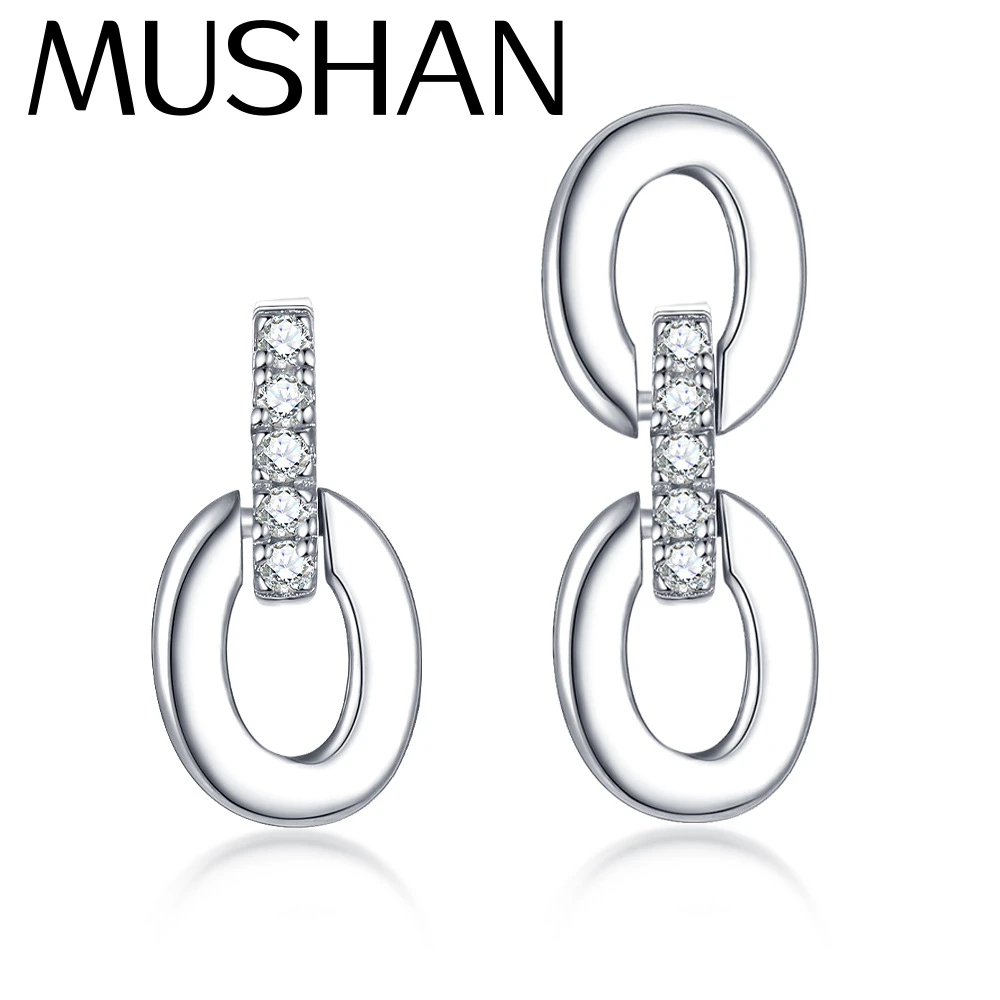 

Ювелирные изделия MuShan, серьги-гвоздики из стерлингового серебра 925 пробы, серьги-подвески с драгоценными камнями HCD, подарок на день матери, подарок лучшей подруге, женские серьги, изысканные ювелирные изделия