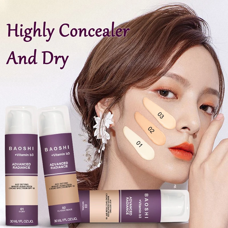 30ml concealer foundation waterproof long lasting dark skin dark circles acne marks moisturizing face makeup