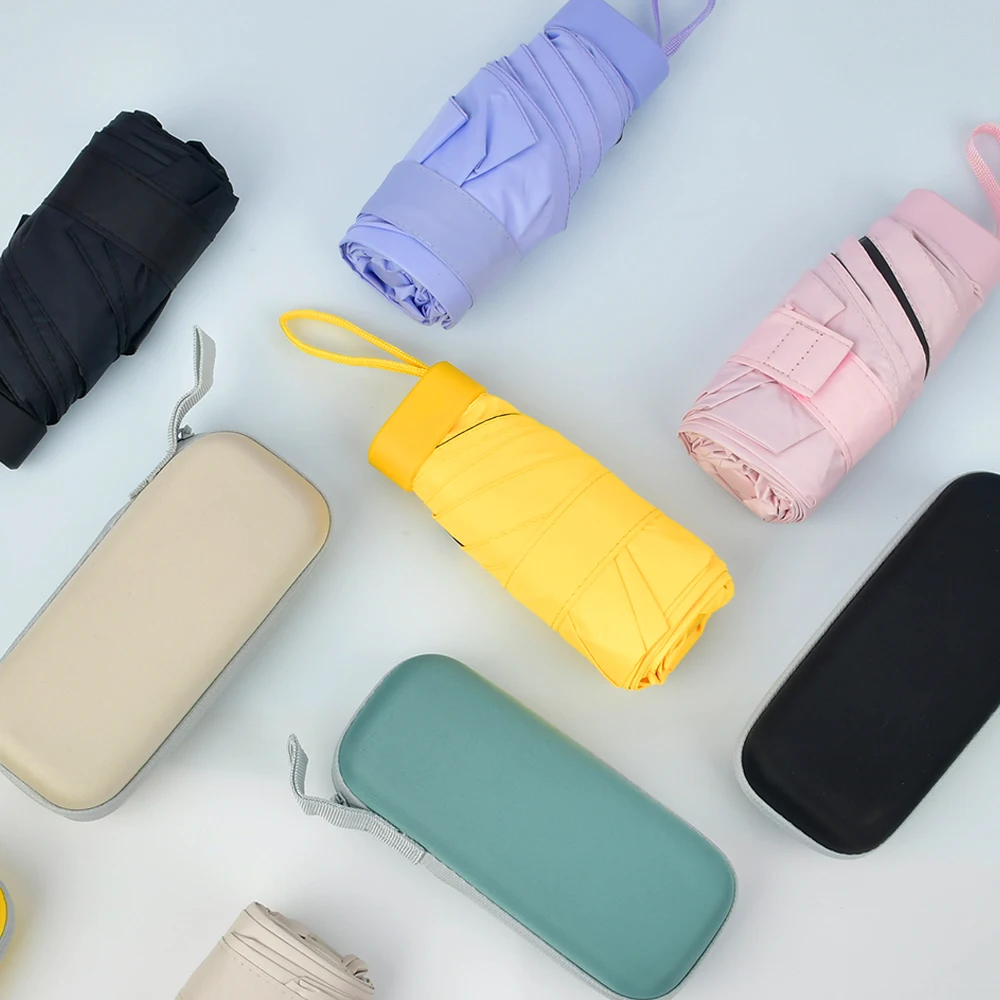 Women's Mini Pocket 5-stage umbrella 7 color, Small Woo Yang, Light, Small Sun-sized, ultra-mini U Yangsan, margas long mini umbrella