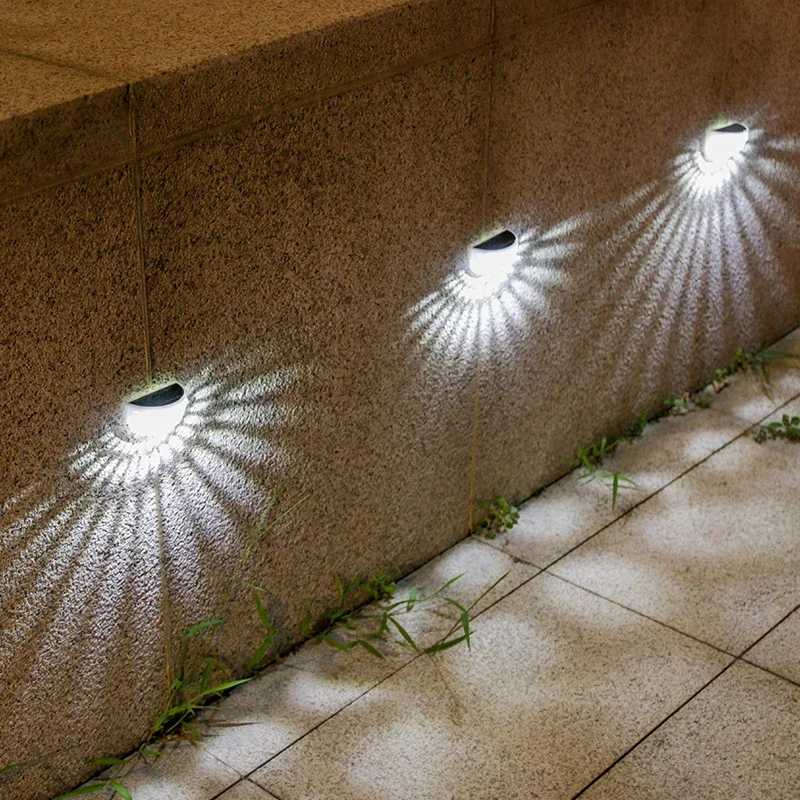 Solar Lights Outdoor, Waterproof Wall Lamp, LED Honeycomb Lighting for Yard,Stair,Garden,Driveway,Patio,Lawn,Camping Decor 2Pack