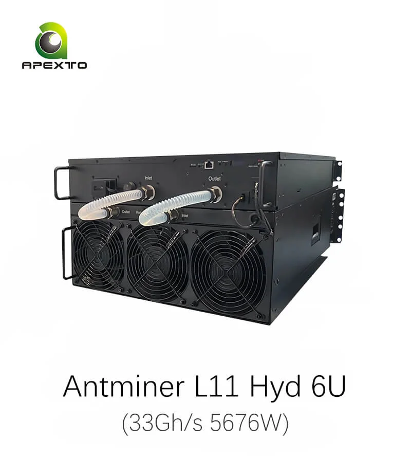 

BUY 2 GET 1 FREE Bitmain Antminer L11 Hyd 6U 33Gh/s 5676W Dogecoin Hydro Miner ORIGINAL