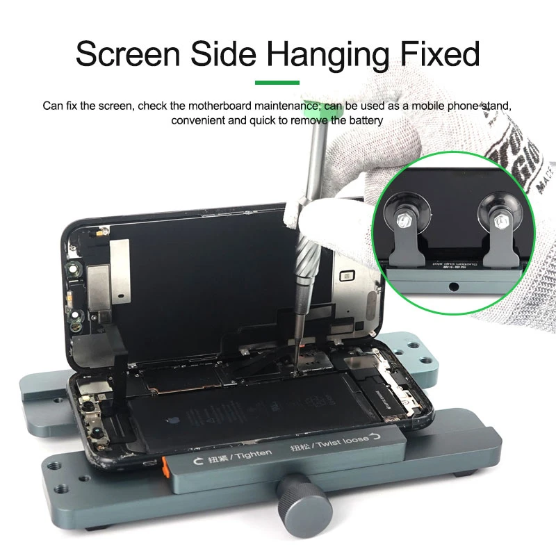 RELIFE RL-601S MINI 3 in 1 Multi-function Dismantling Screen & Pressure Holding Fixture Mobile Phone Back Removal Tool