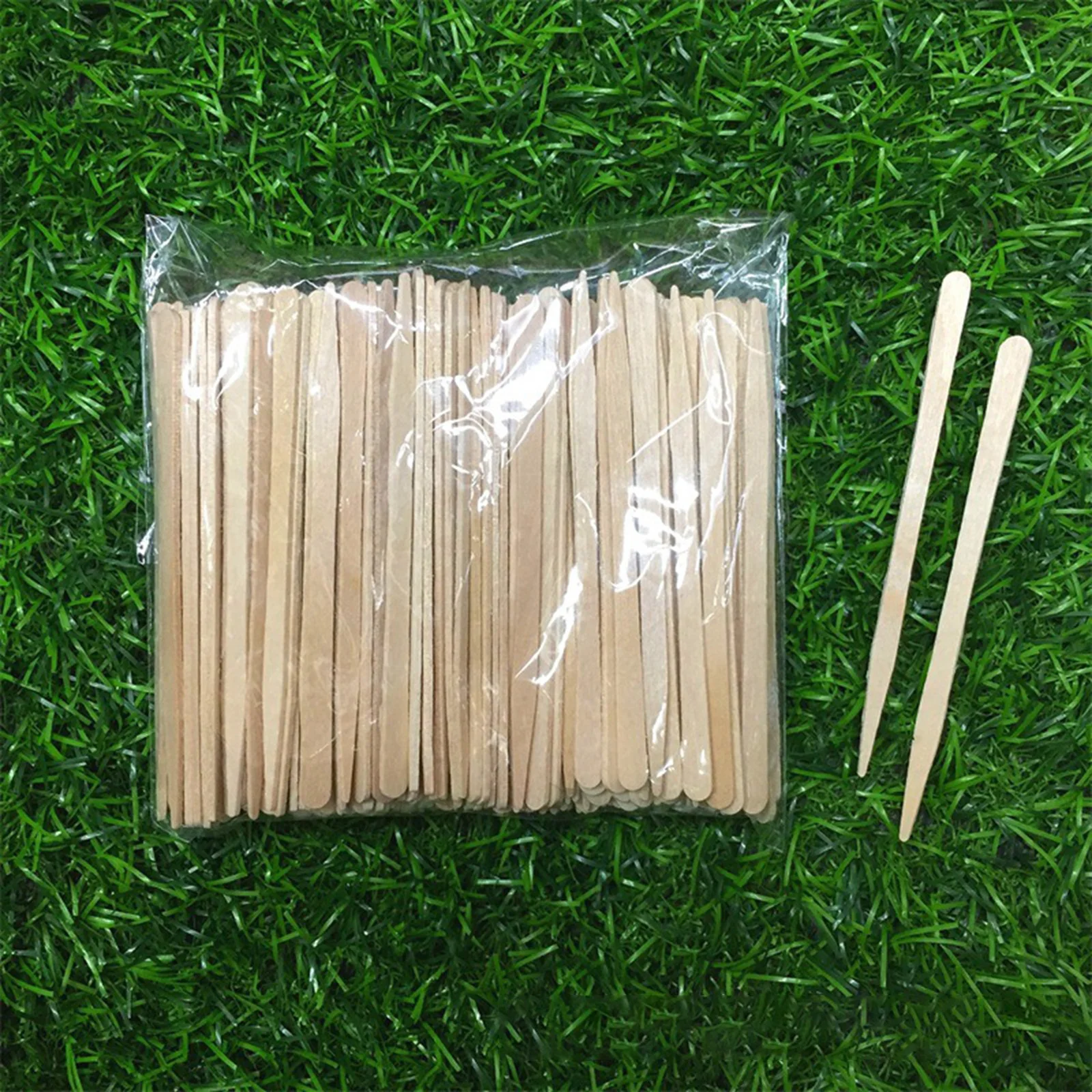 

Mini 100x Wood Wax Spatulas Waxing Applicator Sticks Thin Head Wax Bean Eyebrow Wax Sticks Small Wax Applicator 100Pieces